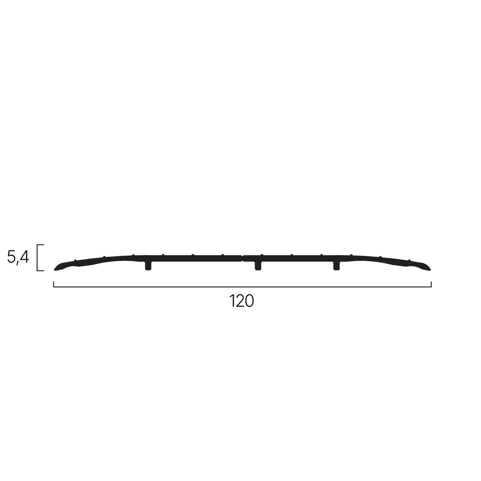 Tröskel SK 18 Silver 1000 mm DURI